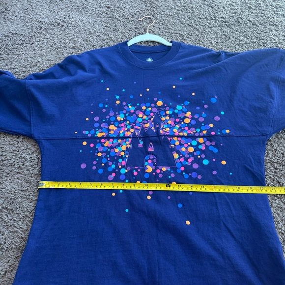 Disney World Spirit Jersey Purple Dolman Sweatshiet Crew Neck Oversized Cotton S - Picture 9 of 10